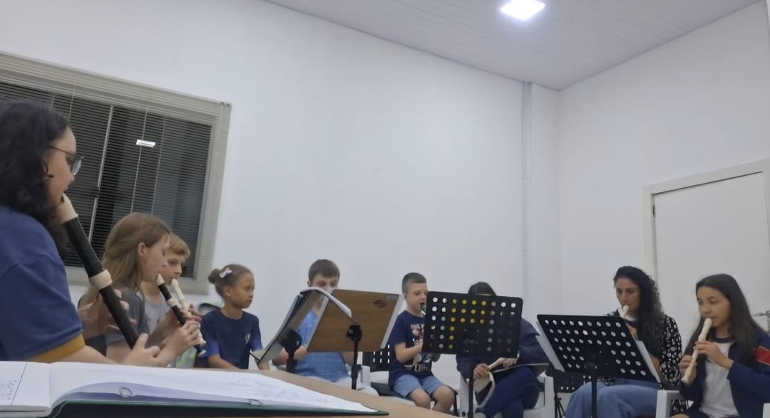 Aula de instrumentos de sopro